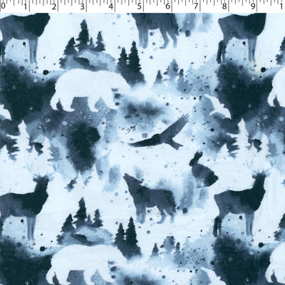 FLANNELETTE PRINTS -FOREST SHADOW