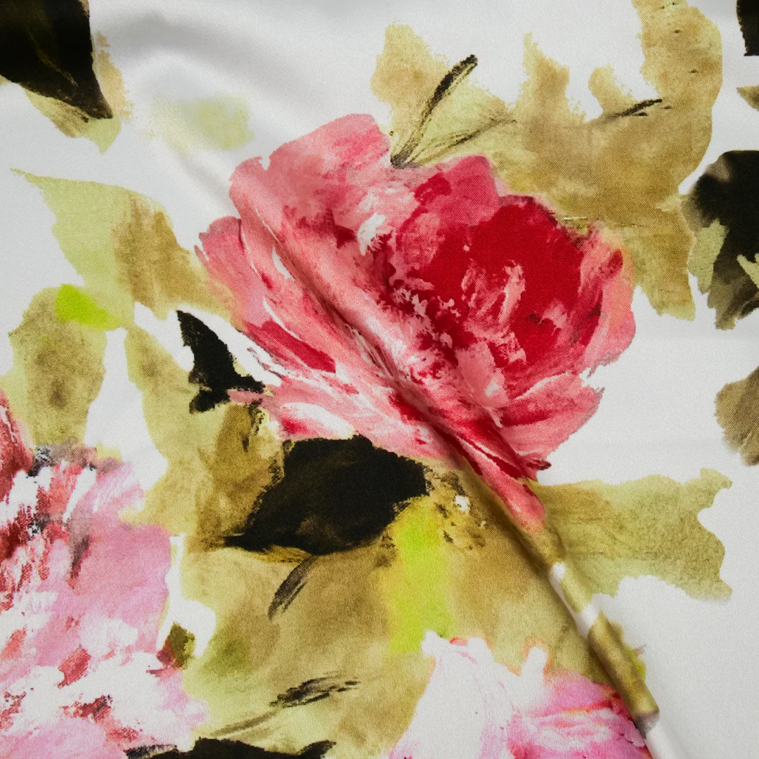 GEMINI COLLECTION - SATIN TWIN PRINTS - WATERCOLOUR ROSES - Image 2