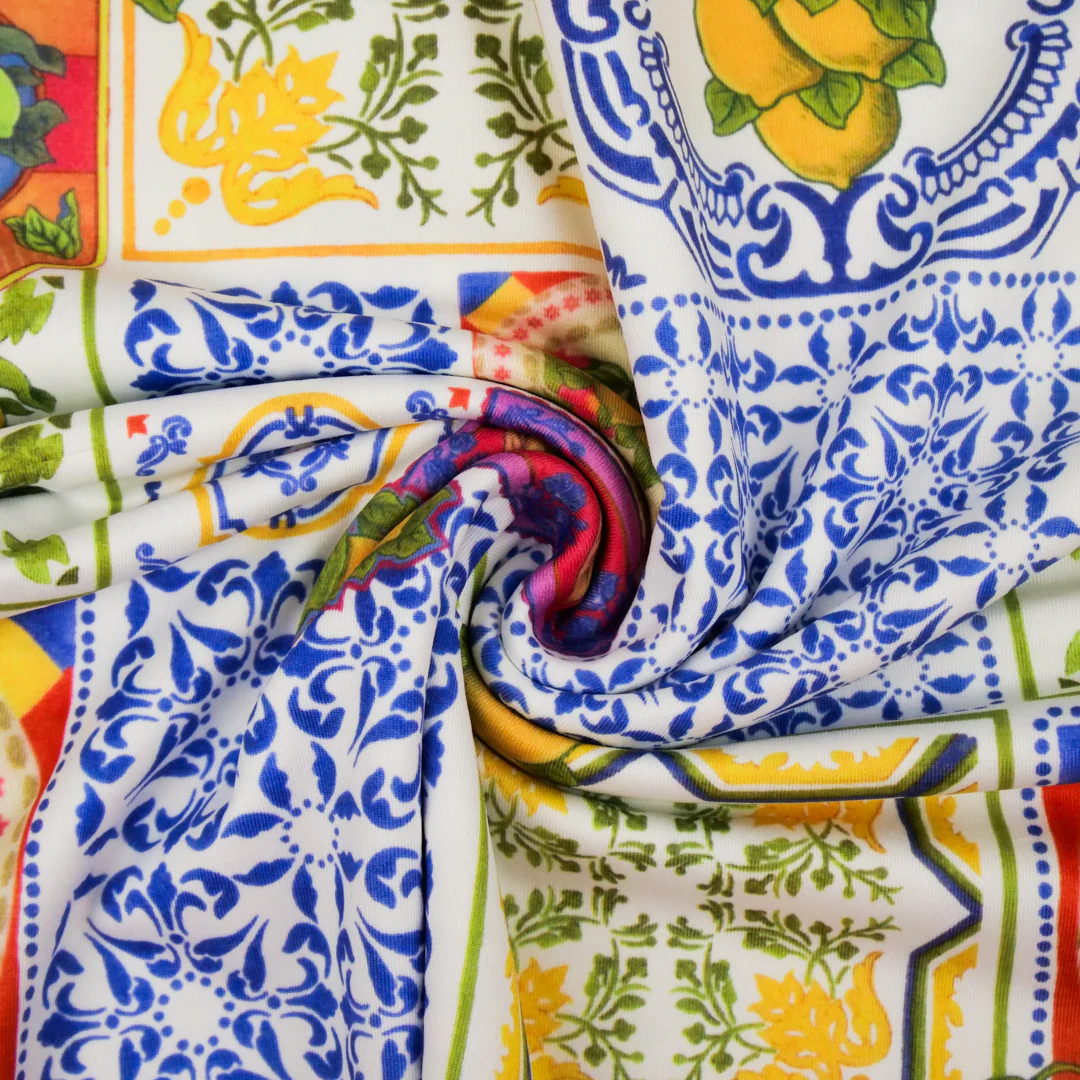 GIGGLES AND GRAPHICS - KNIT PRINTS - ABSTRACT TILES / LEMONS - Image 3