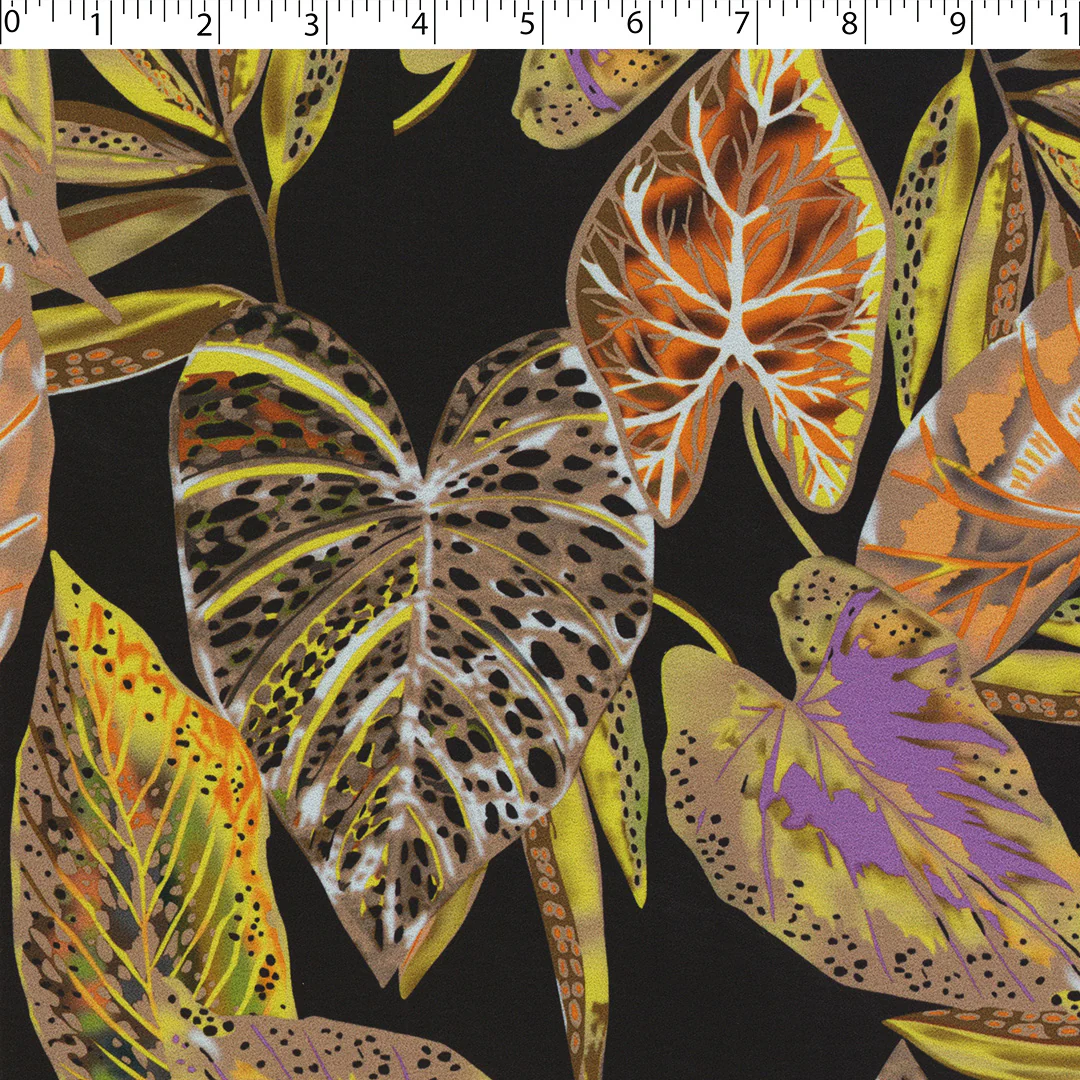 HARMONY POLYESTER SMOCKING - TROPICAL LEAVES - Image 2