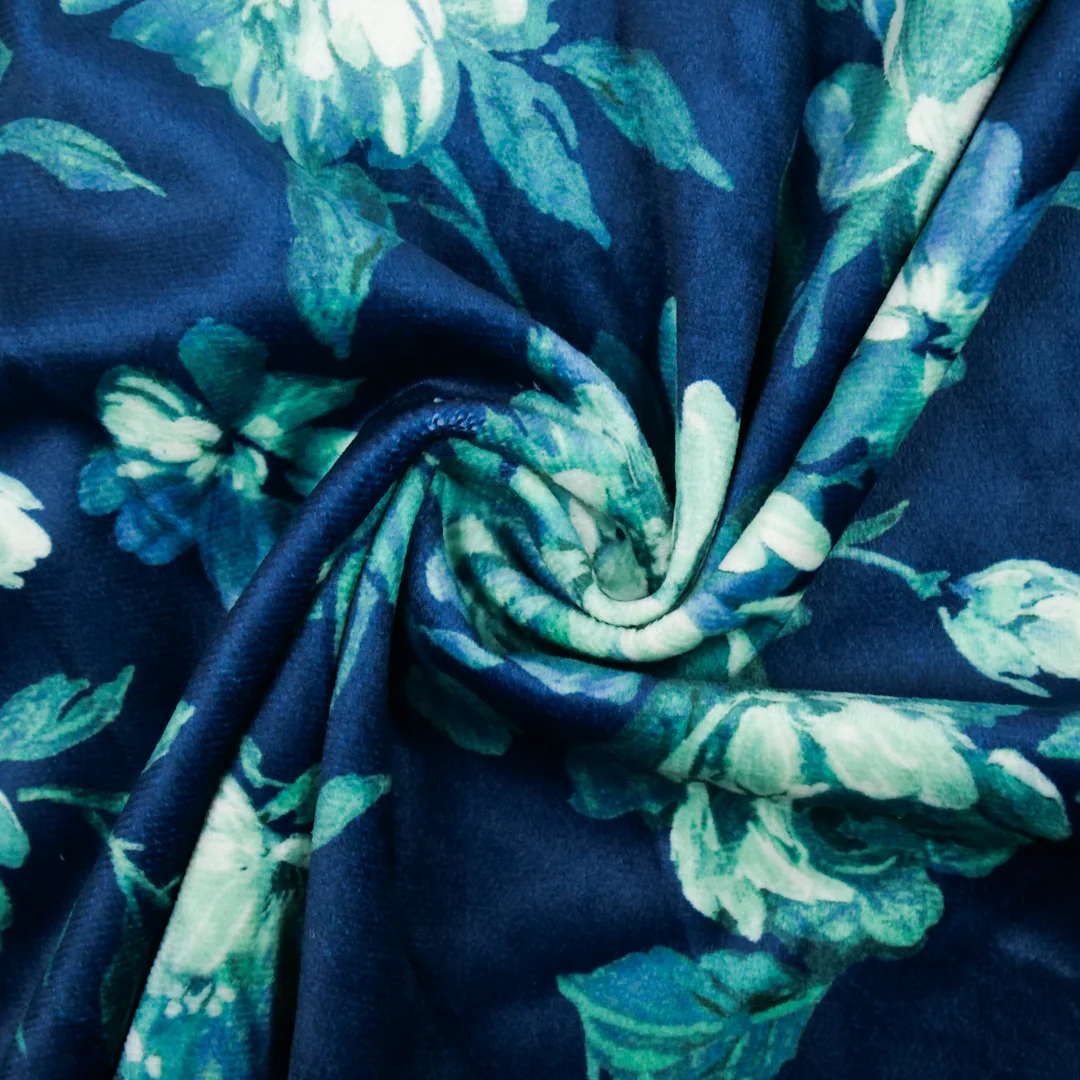 LOUELLA - PRINTED VELVET - FLORAL - Image 3