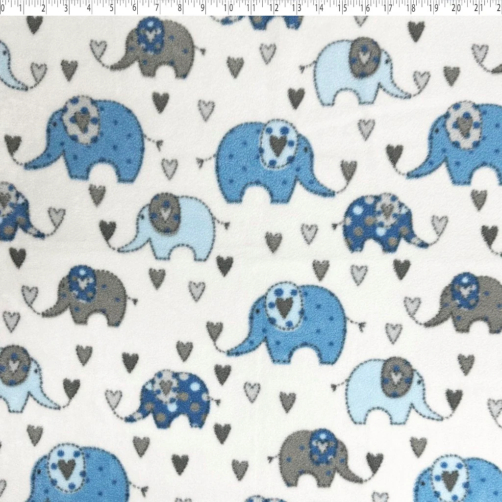 MOUNTAIN FLEECE PRINTS BABY - CUTE ELEPHANTS - Image 2