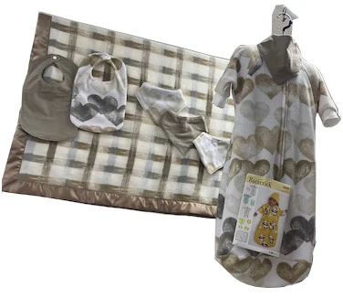 MOUNTAIN FLEECE PRINTS BABY - HEARTS IN A ROW - Image 4