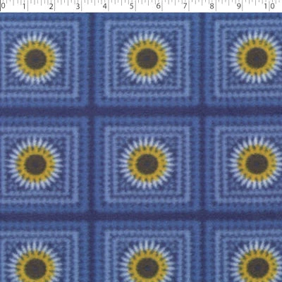 MOUNTAIN FLEECE PRINTS - SUNFLOWER CROCHET