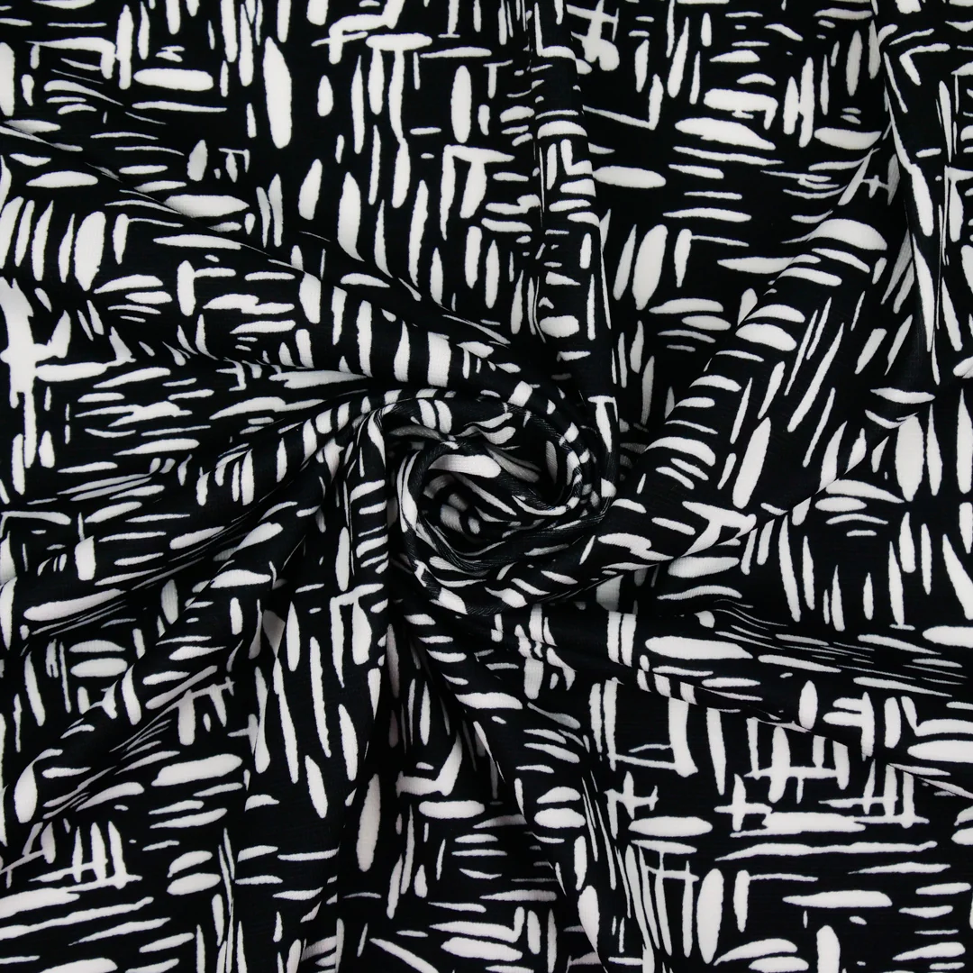 MUSE COLLECTION - KNIT PRINTS - ABSTRACT CRISS-CROSS - Image 3