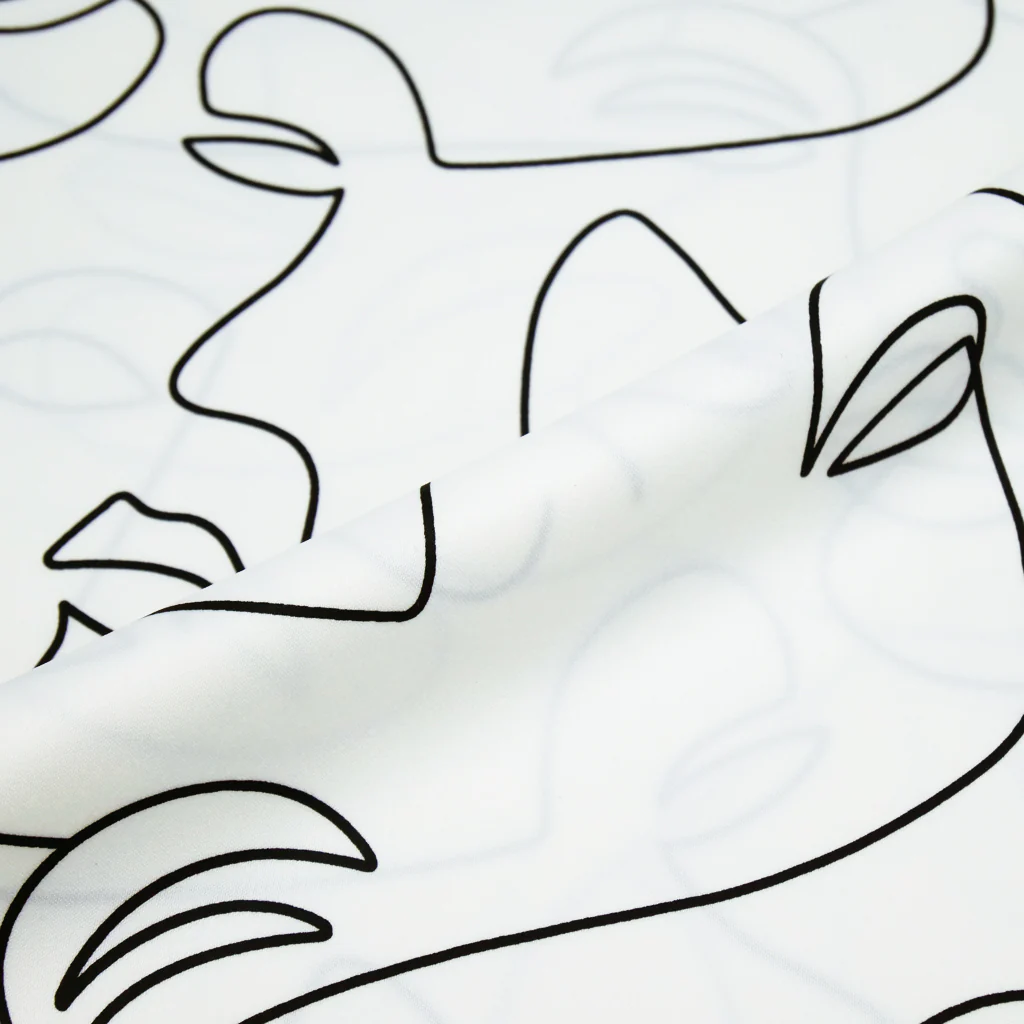 SABRINA SATIN PRINTS - ABSTRACT FACES - Image 2