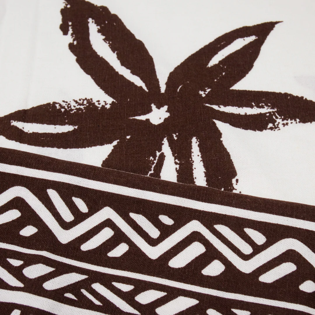 SAN PAULO RAYON/LINEN BLEND PRINTS - FLORAL BORDER - Image 2