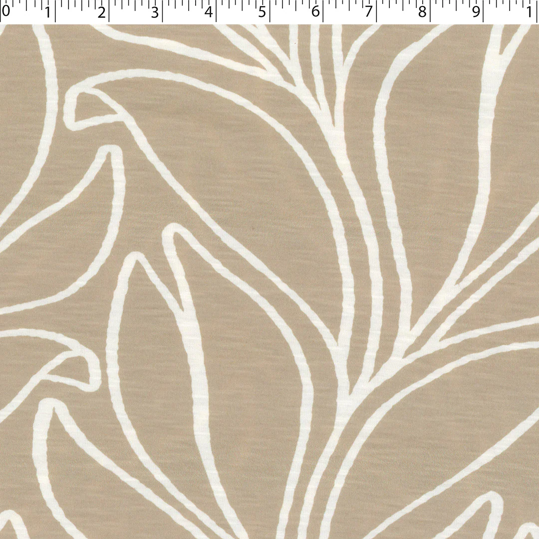 SANTIAGO - SLUB KNIT PRINTS - MONOTONE SCROLL