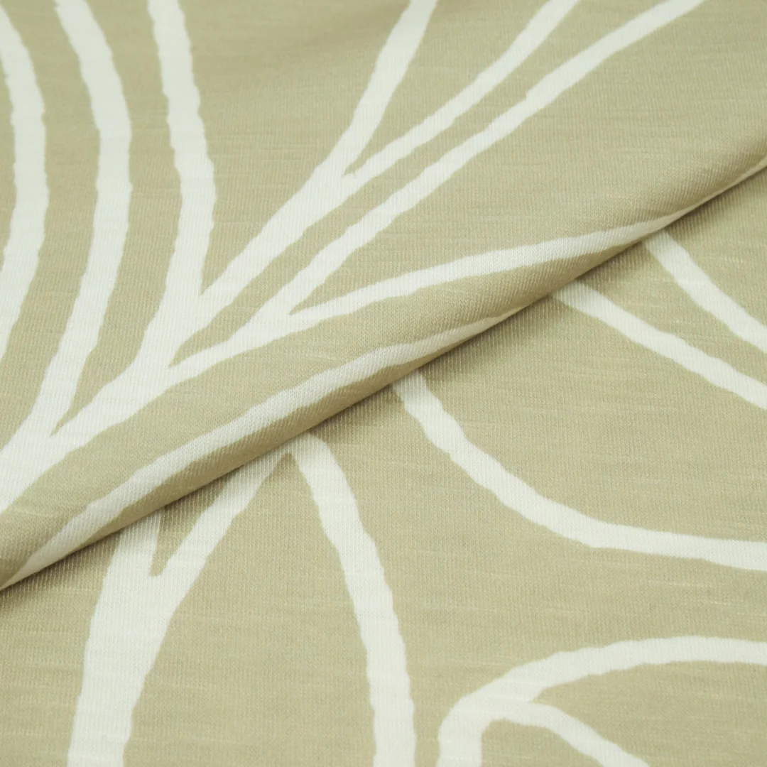 SANTIAGO - SLUB KNIT PRINTS - MONOTONE SCROLL - Image 2