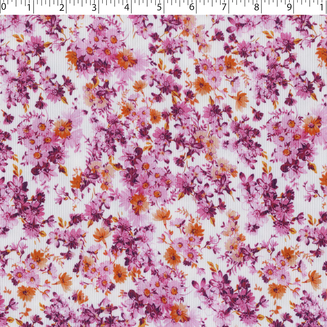 SUMMER SIESTA - RIB KNIT PRINTS - SMALL FLORAL - Image 2